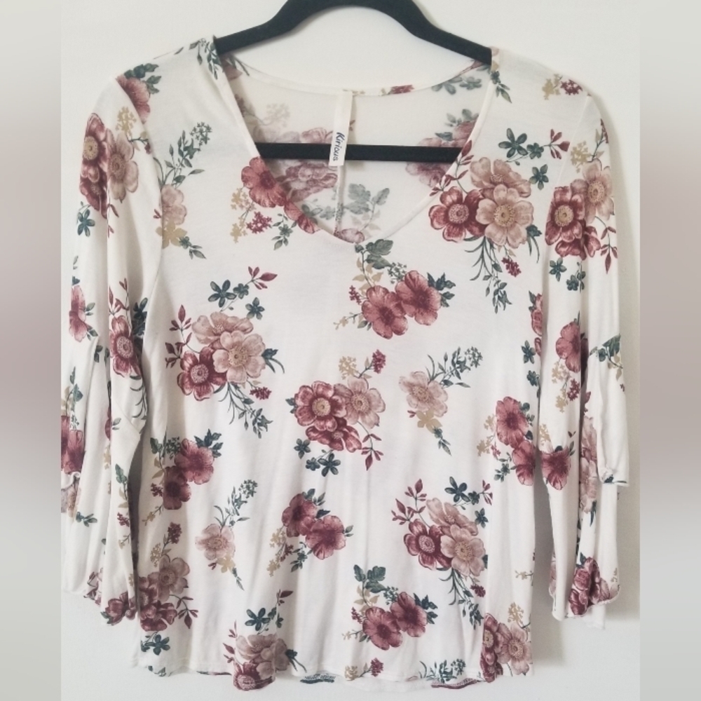 KIRIOUS Floral Blouse size S